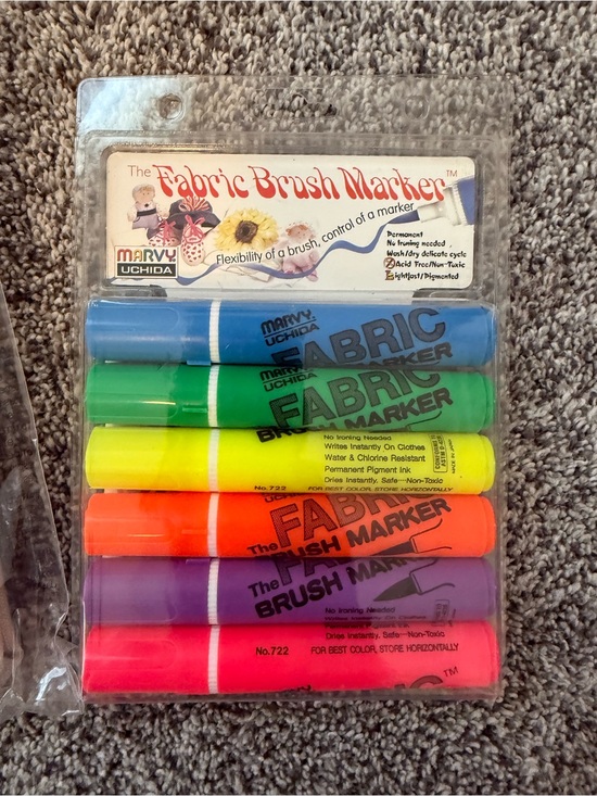 Other - Marvy Uchida Fabric Brush Marker Set - Multicolor